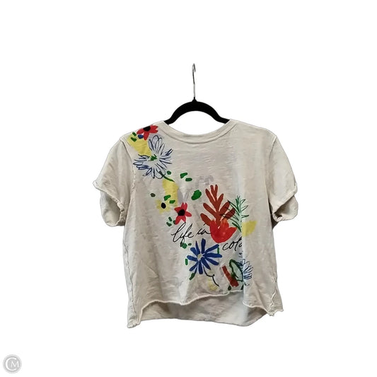 Top Short Sleeve By Maeve In Floral Print, Size: M