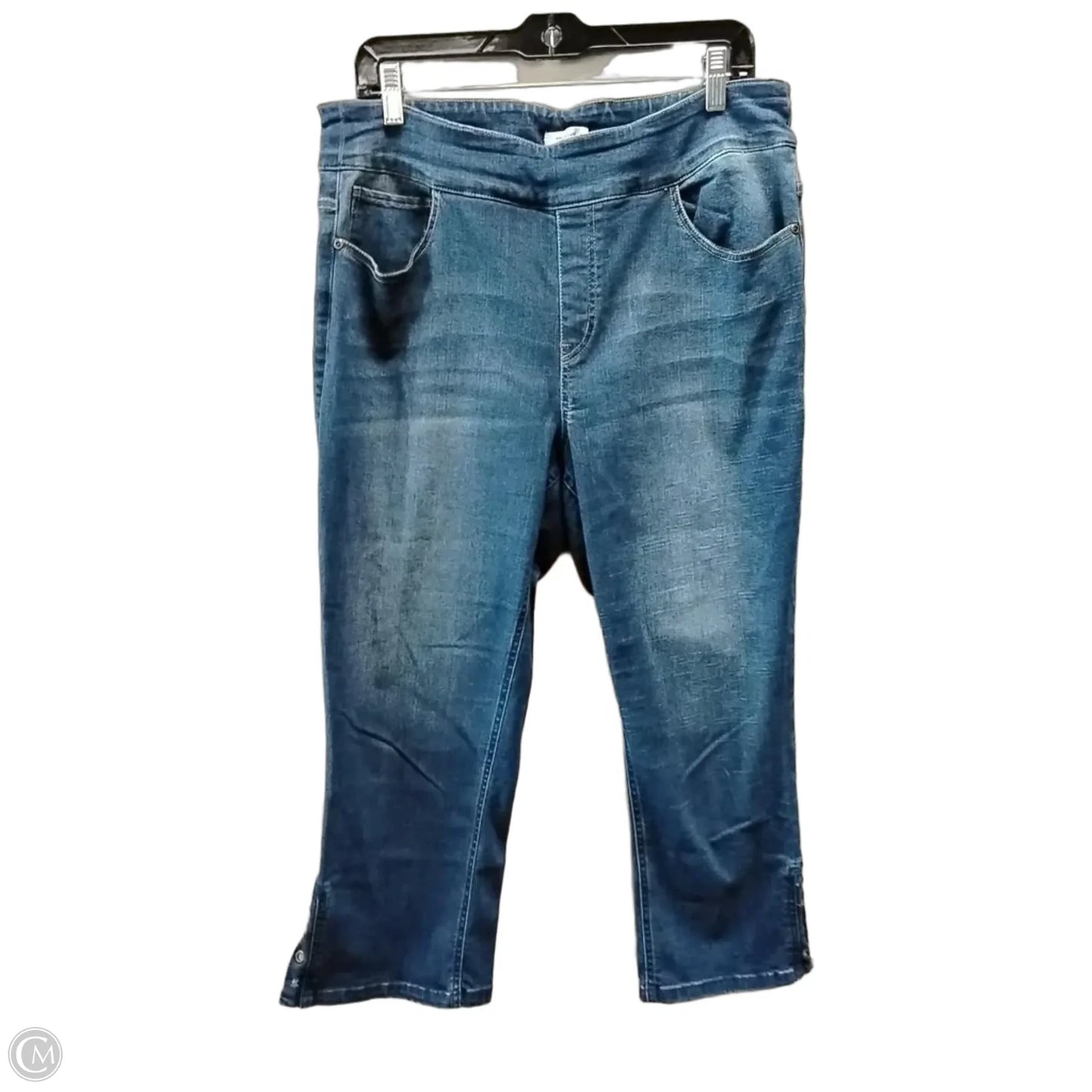 Jeans Cropped By West Bound In Blue Denim, Size: 16