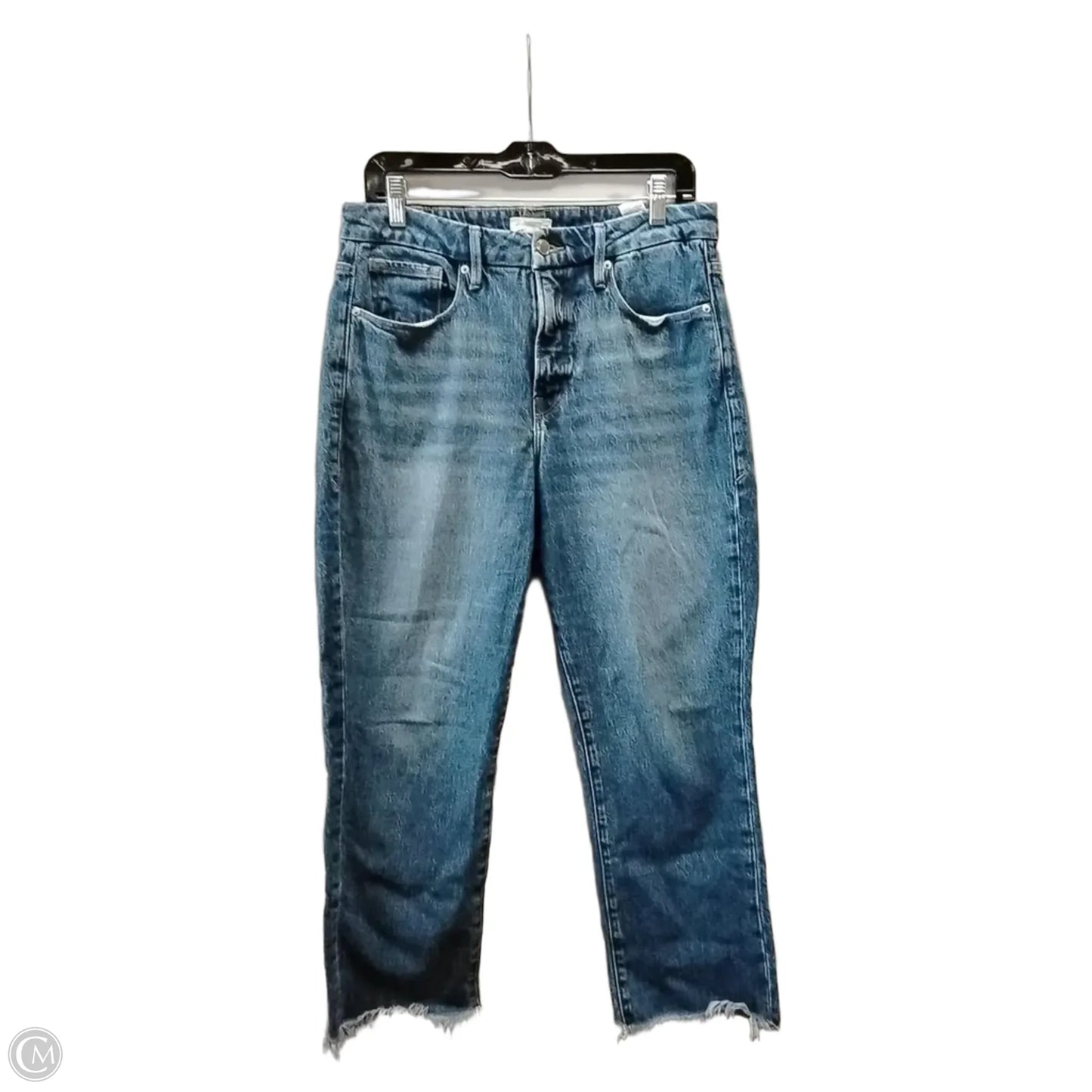 Jeans Wide Leg By American Eagle In Blue Denim, Size: 10