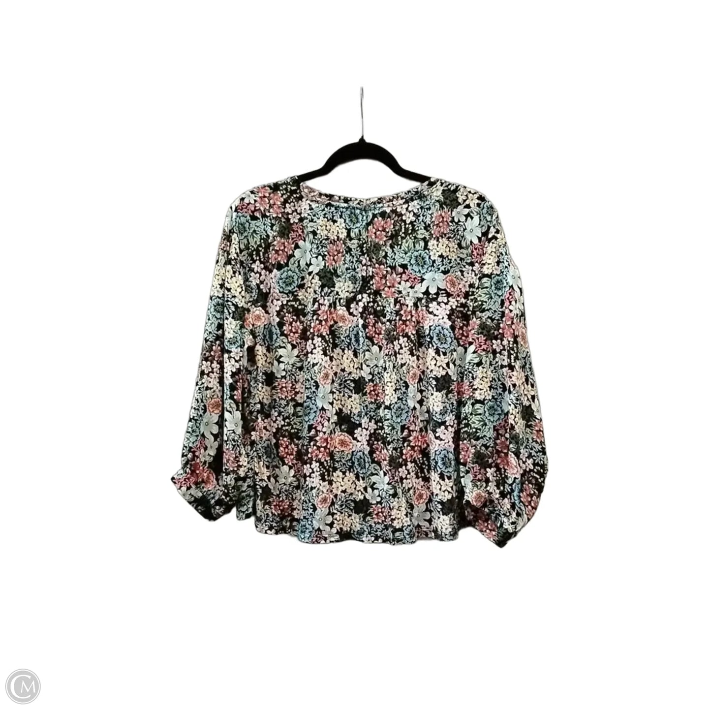 Blouse Long Sleeve By Loft In Floral Print, Size: S