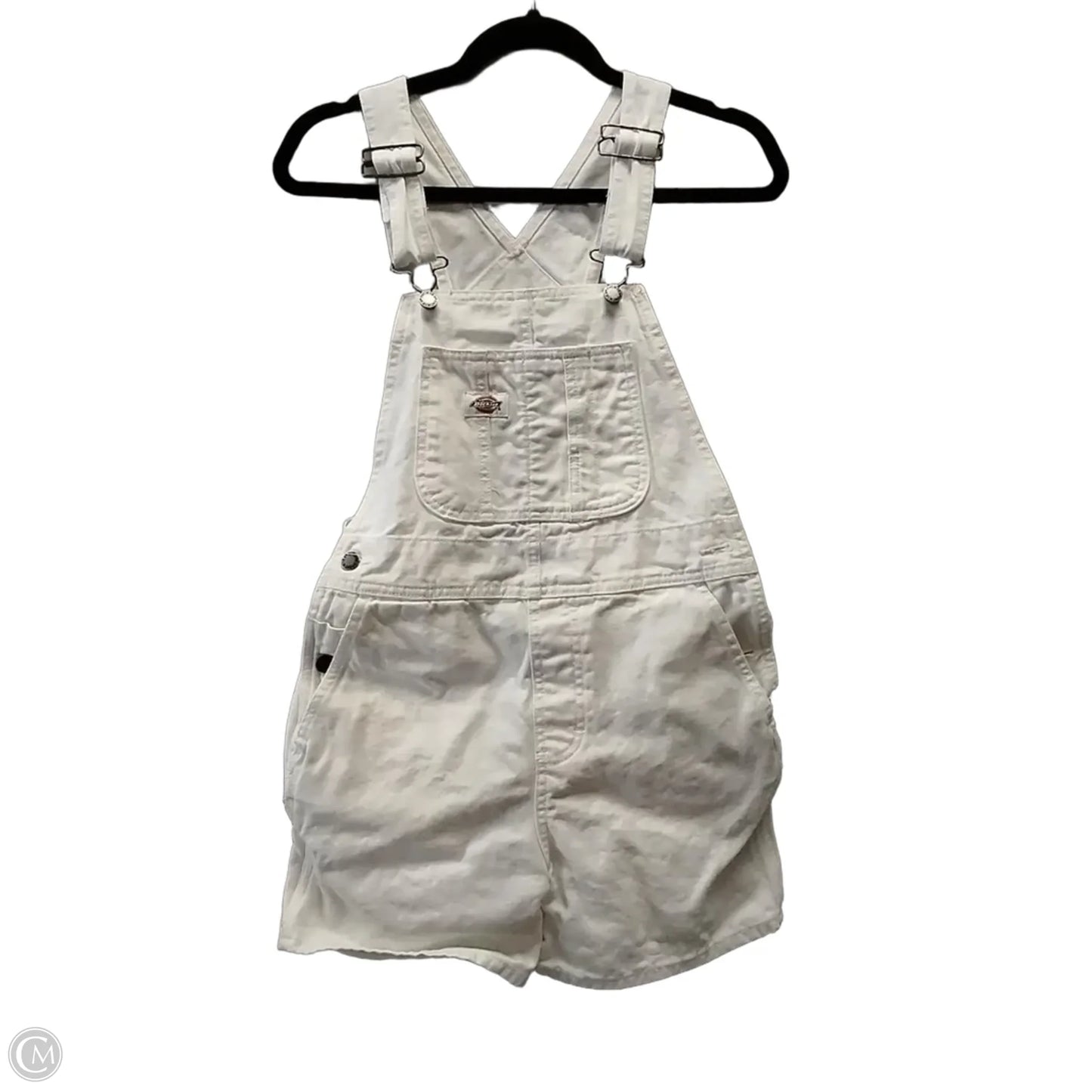 Shortalls By Dickies In White, Size: Xs