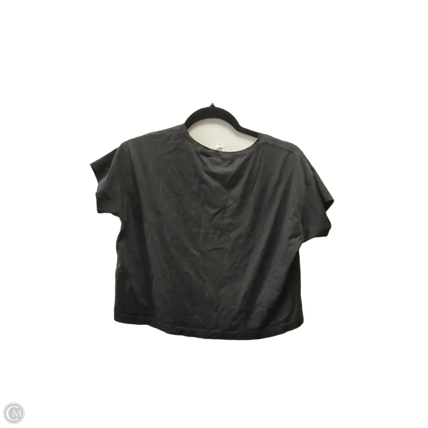 Athletic Top Short Sleeve By Lululemon In Black, Size: 4