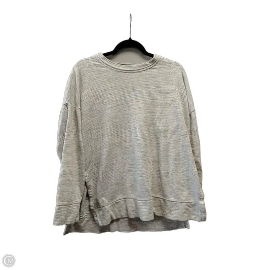 Athletic Sweatshirt Crewneck By Aerie In Grey, Size: M
