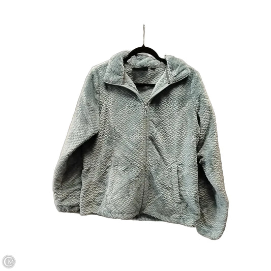 Jacket Fleece By Free Country In Grey, Size: M