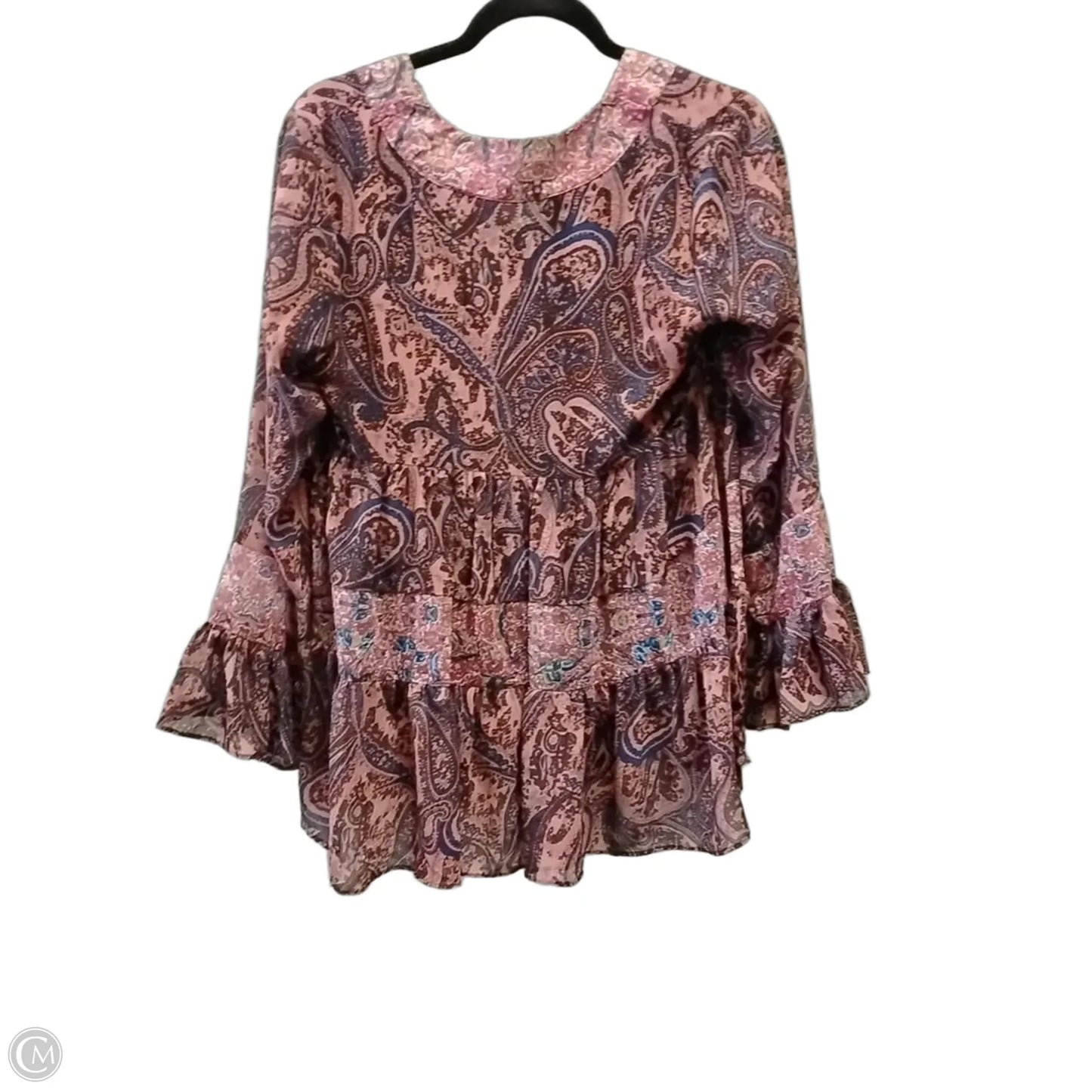 Blouse Long Sleeve By Altard State In Floral Print, Size: S
