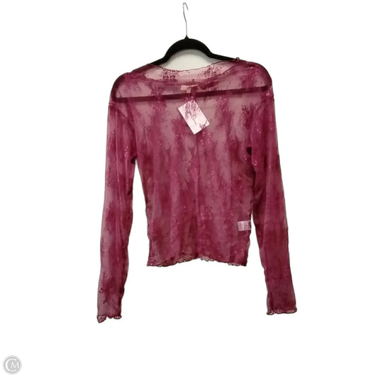Top Long Sleeve By Easel In Red, Size: L
