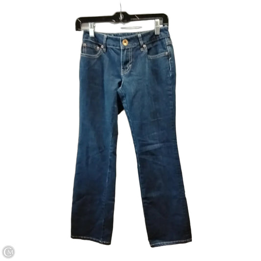 Jeans Wide Leg By Banana Republic In Blue Denim, Size: 2
