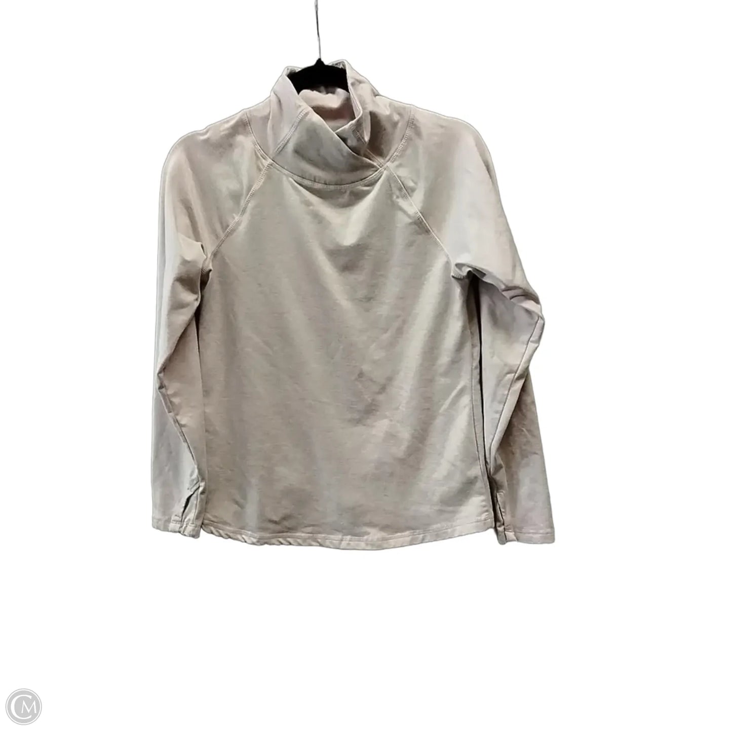 Athletic Top Long Sleeve Collar By Apana In Pink, Size: S