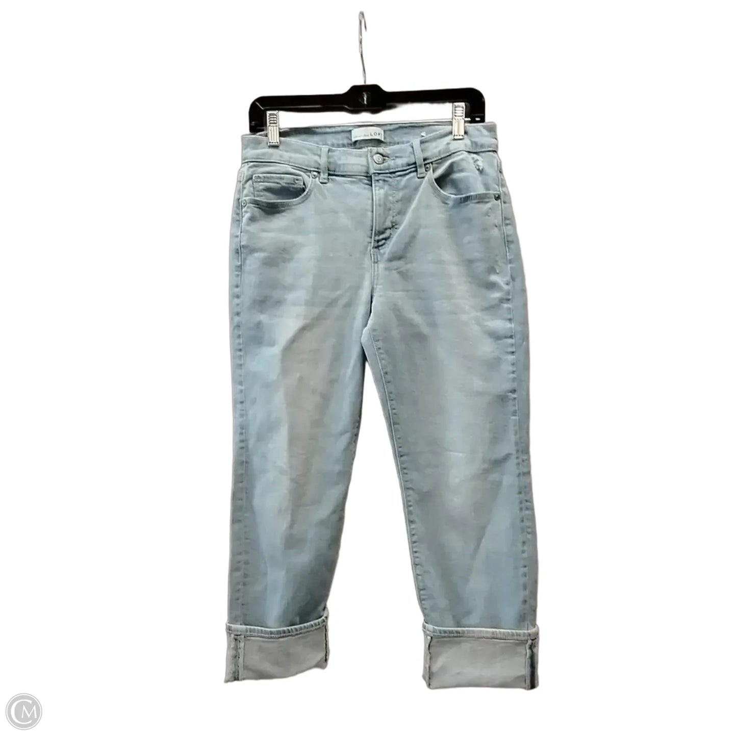 Jeans Straight By Loft In Blue Denim, Size: 4