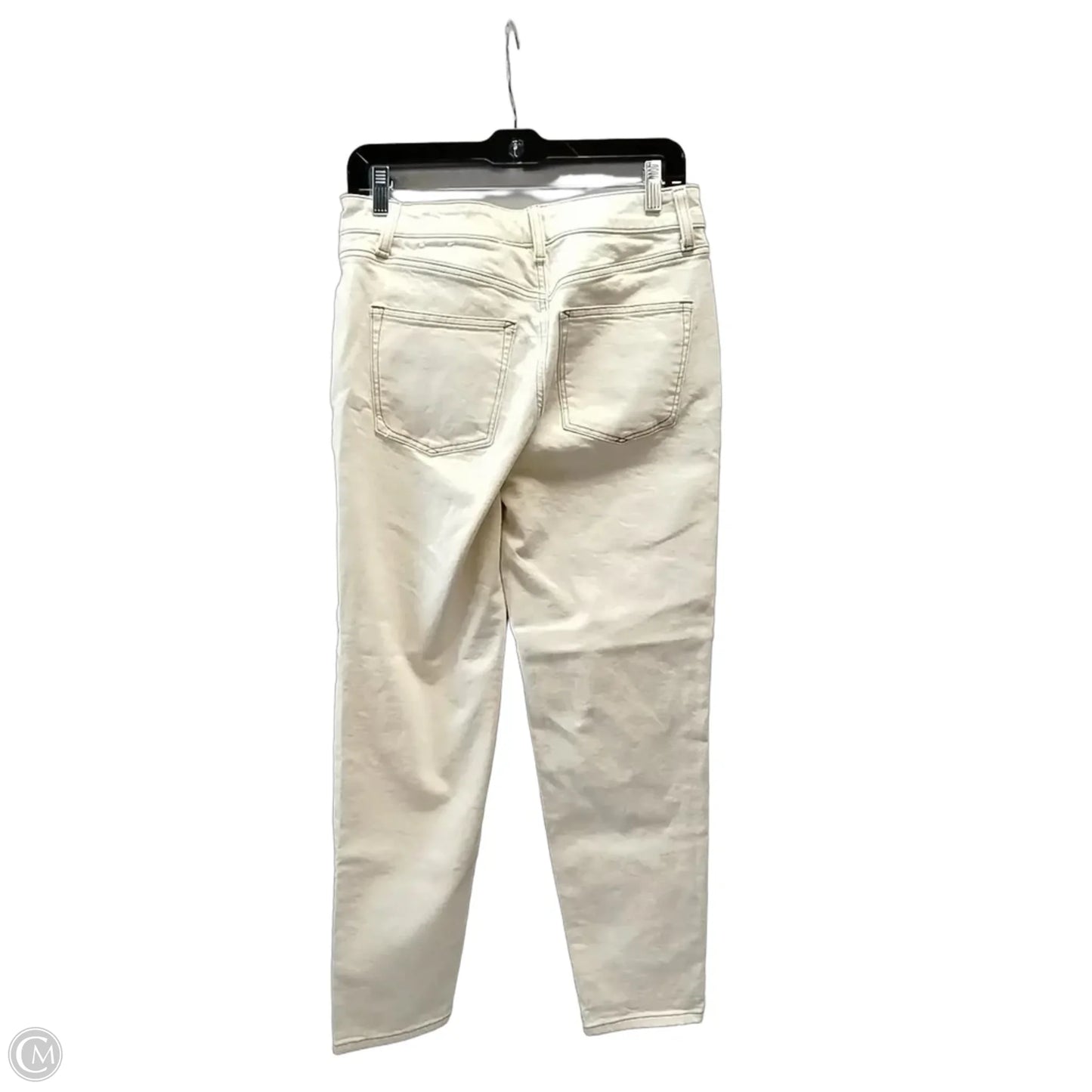 Jeans Straight By Talbots In Cream, Size: 4