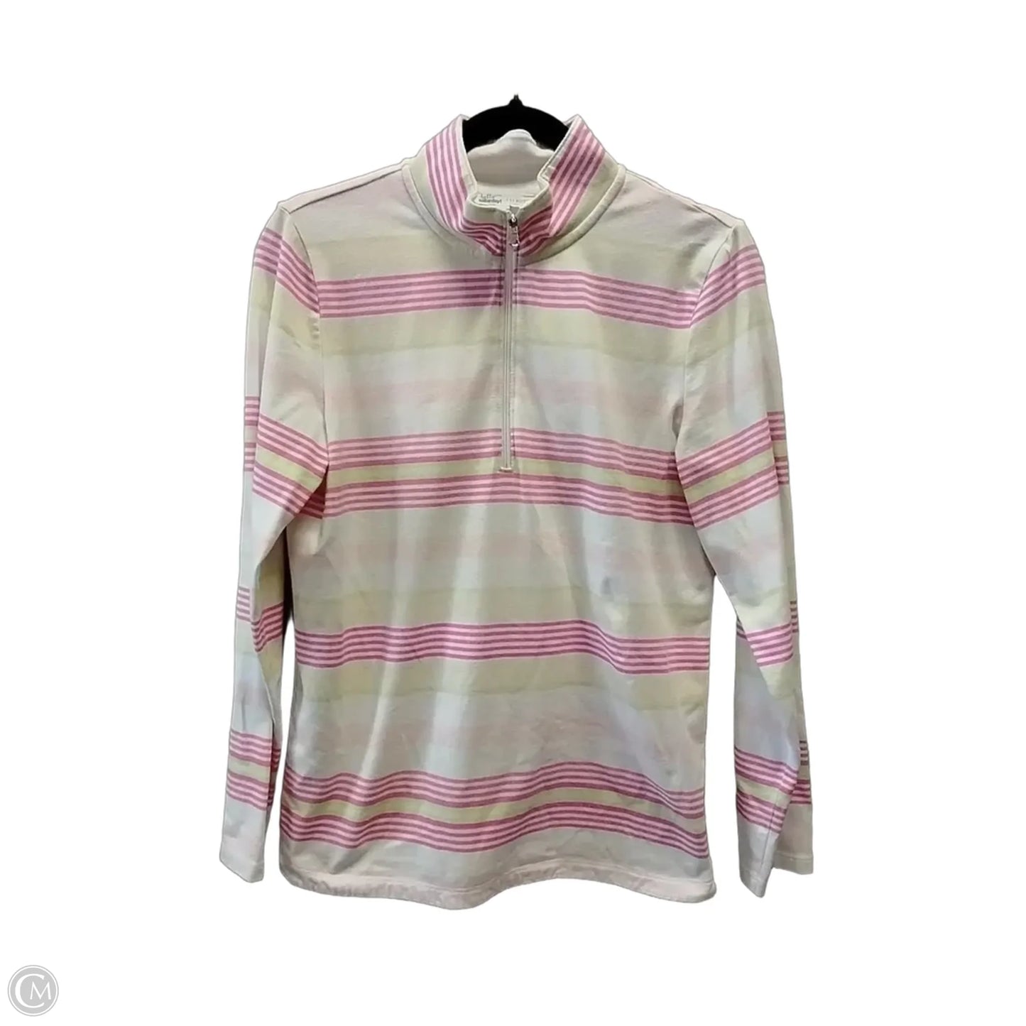 Athletic Jacket By Talbots In Striped Pattern, Size: S
