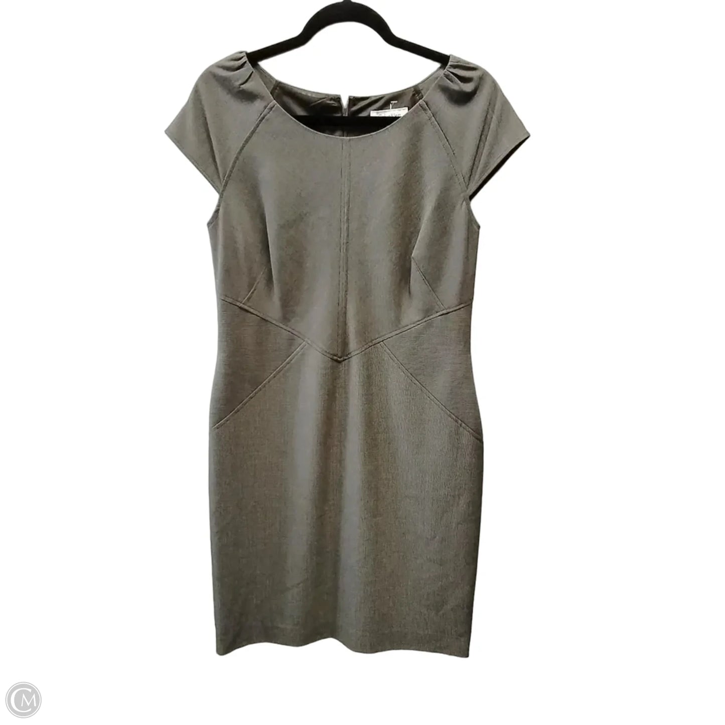 Dress Casual Midi By Calvin Klein In Brown, Size: 10