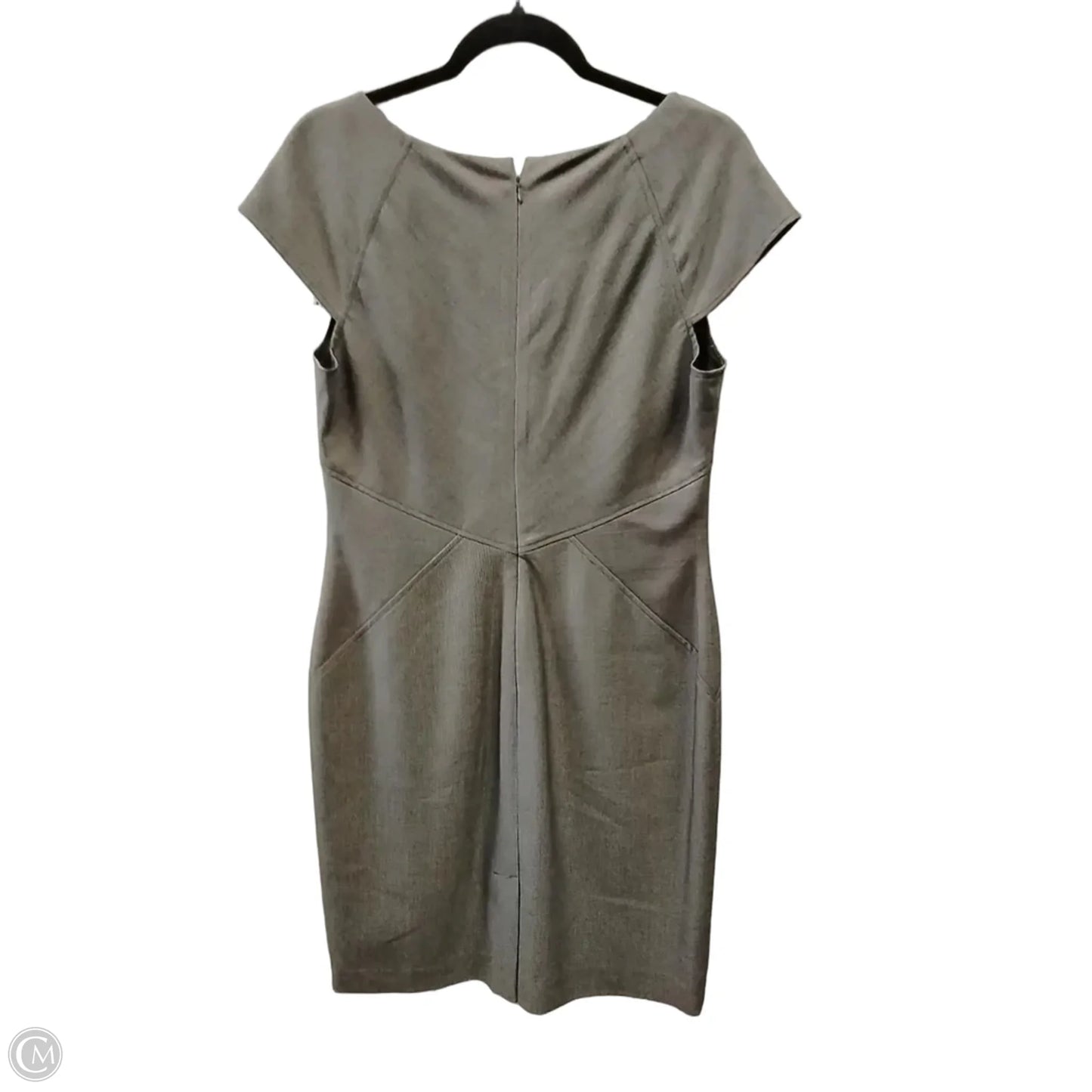 Dress Casual Midi By Calvin Klein In Brown, Size: 10