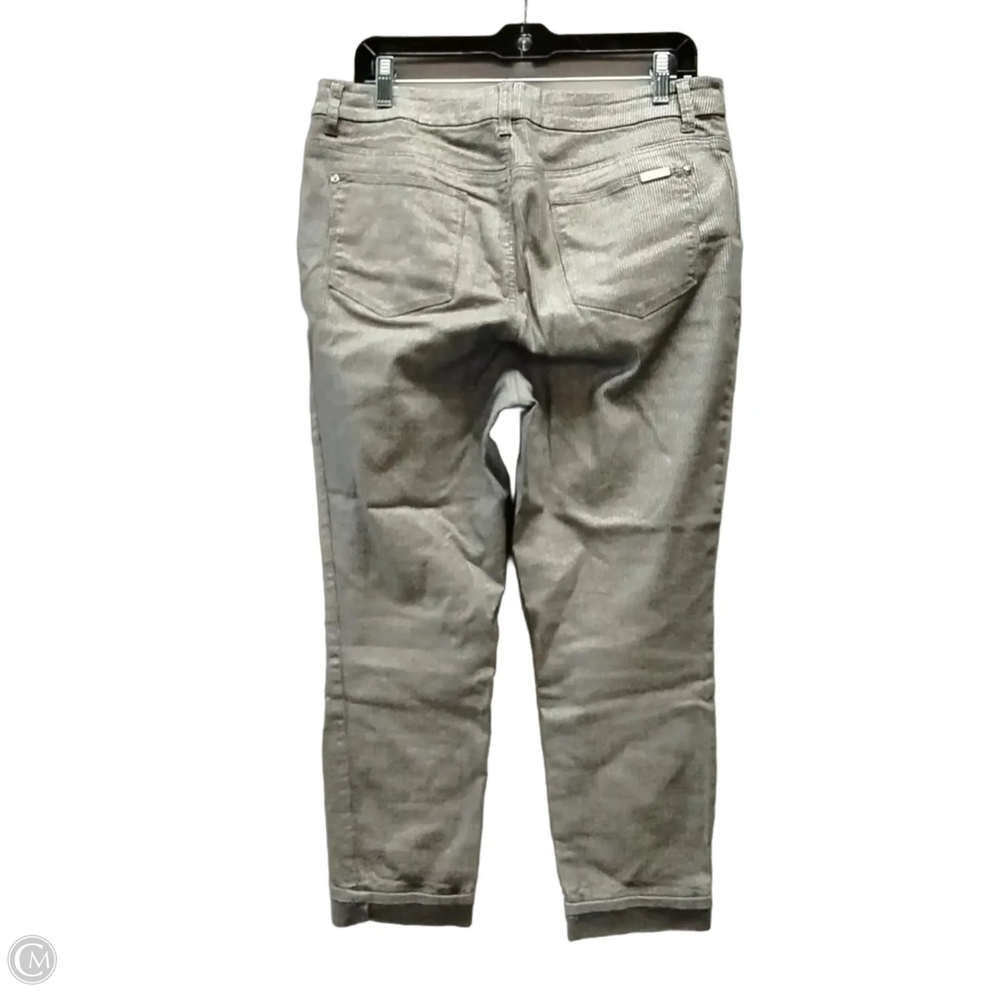 Jeans Cropped By Chicos In Striped Pattern, Size: 10