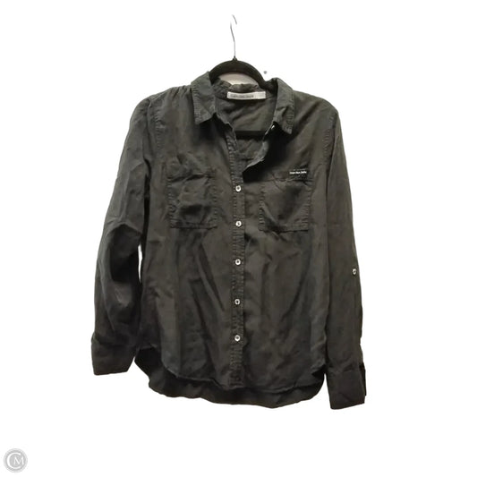 Top Long Sleeve By Calvin Klein In Black, Size: M