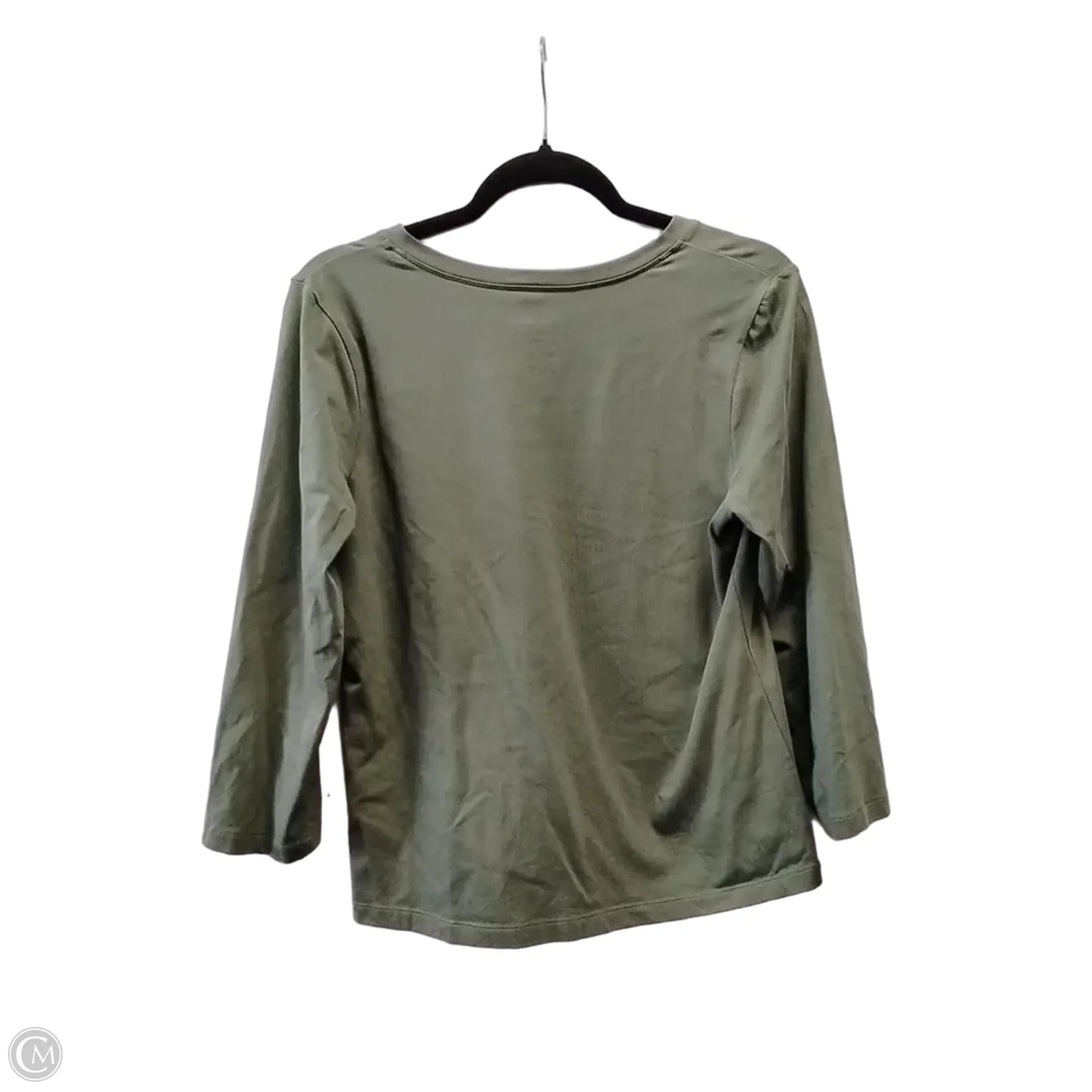 Top Long Sleeve By Chicos In Green, Size: M