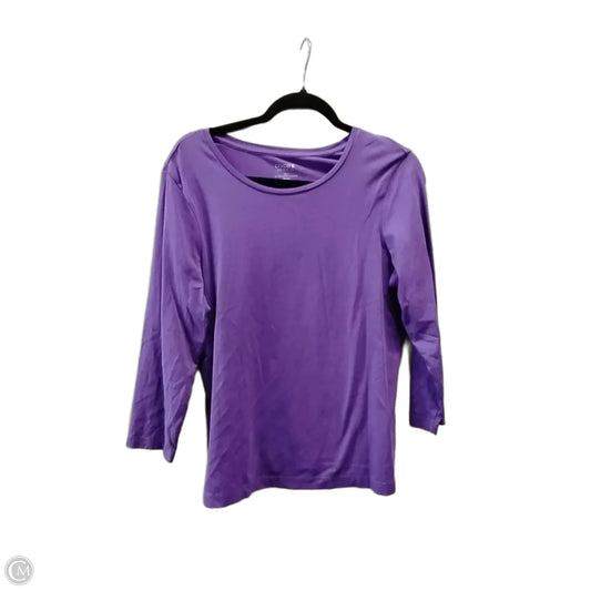 Top Long Sleeve By Chicos In Purple, Size: M