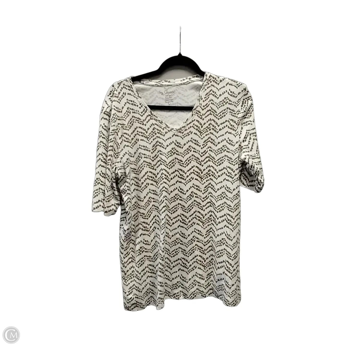 Top Long Sleeve By Chicos In White, Size: L