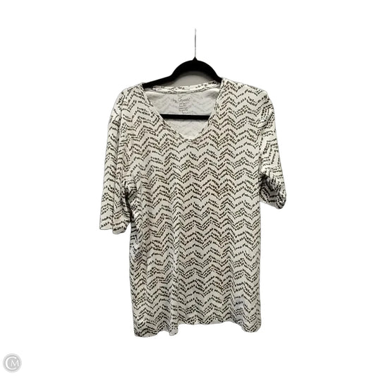 Top Long Sleeve By Chicos In White, Size: L