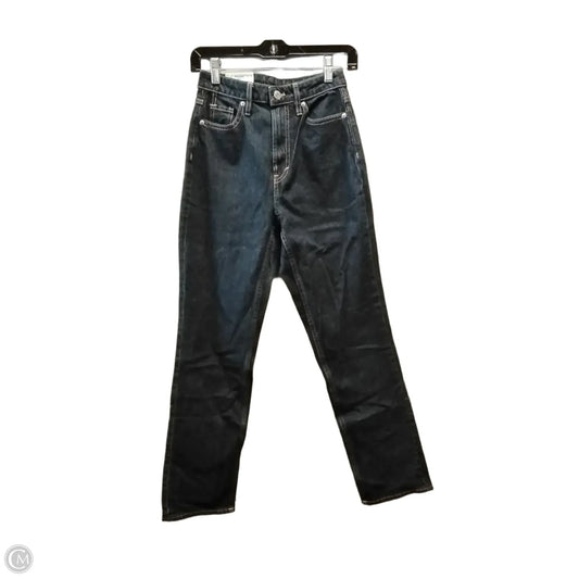 Jeans Straight By H&m In Blue Denim, Size: 0