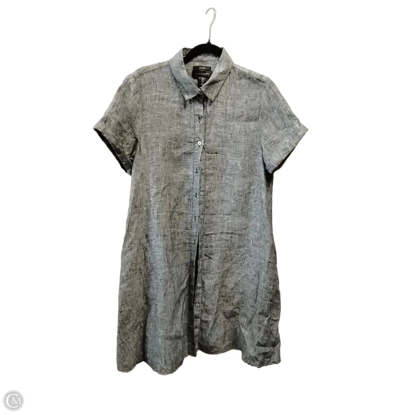 Dress Casual Midi By Tahari In Grey, Size: S