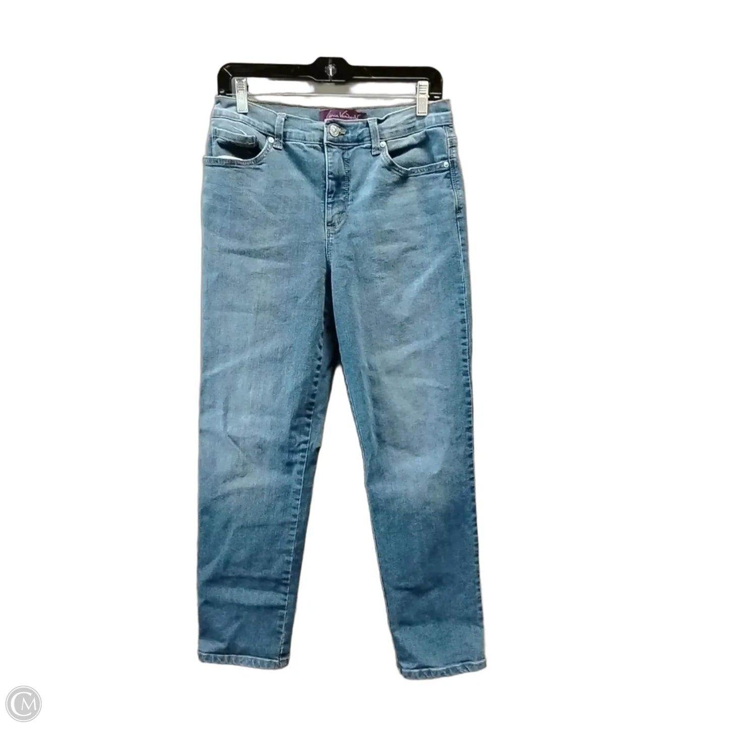Jeans Straight By Gloria Vanderbilt In Blue Denim, Size: 8