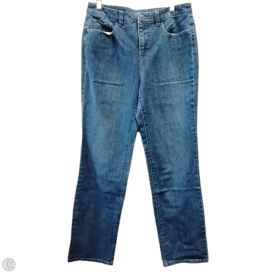 Jeans Straight By Christopher And Banks In Blue Denim, Size: 6