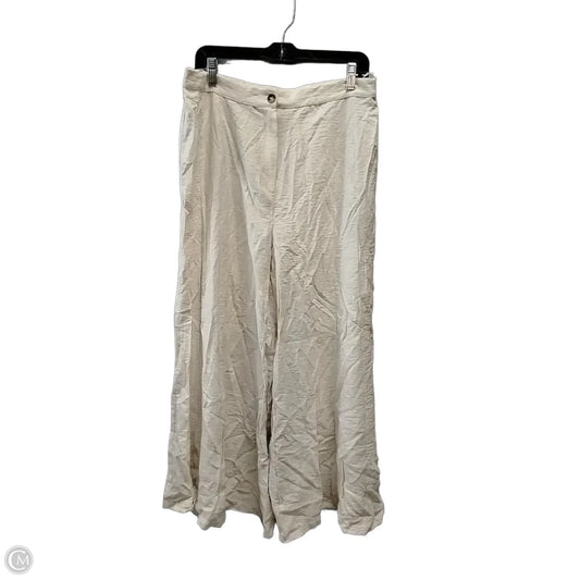 Pants Wide Leg By Vince Camuto In Beige, Size: L