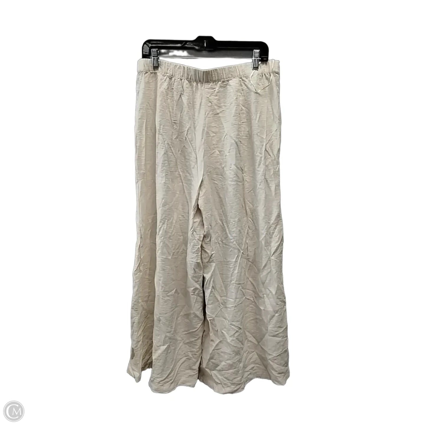 Pants Wide Leg By Vince Camuto In Beige, Size: L