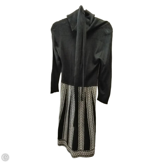 Dress Casual Midi By Jessica Howard In Black & White, Size: 10