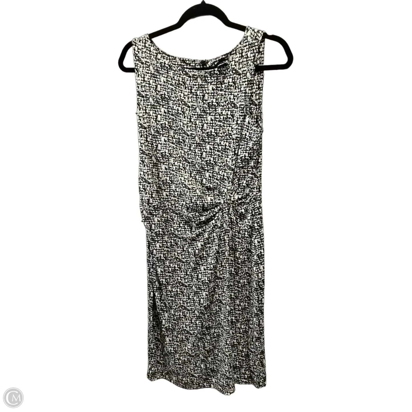 Dress Casual Midi By Ann Taylor In Black & White, Size: 6