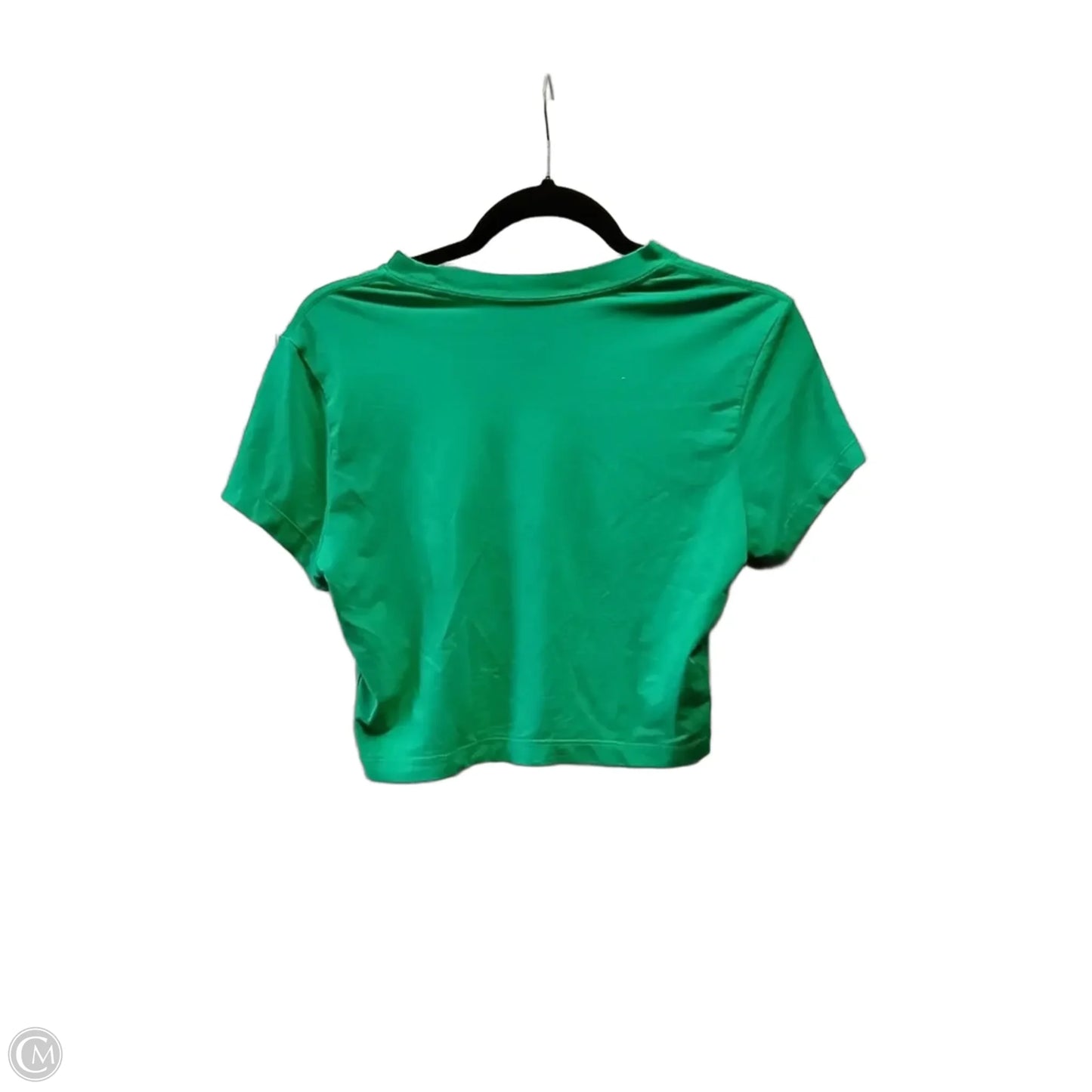 Athletic Top Short Sleeve By Nike In Green, Size: M