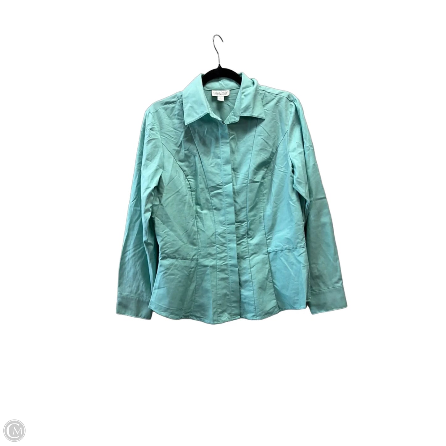 Top Long Sleeve By Coldwater Creek In Teal, Size: S