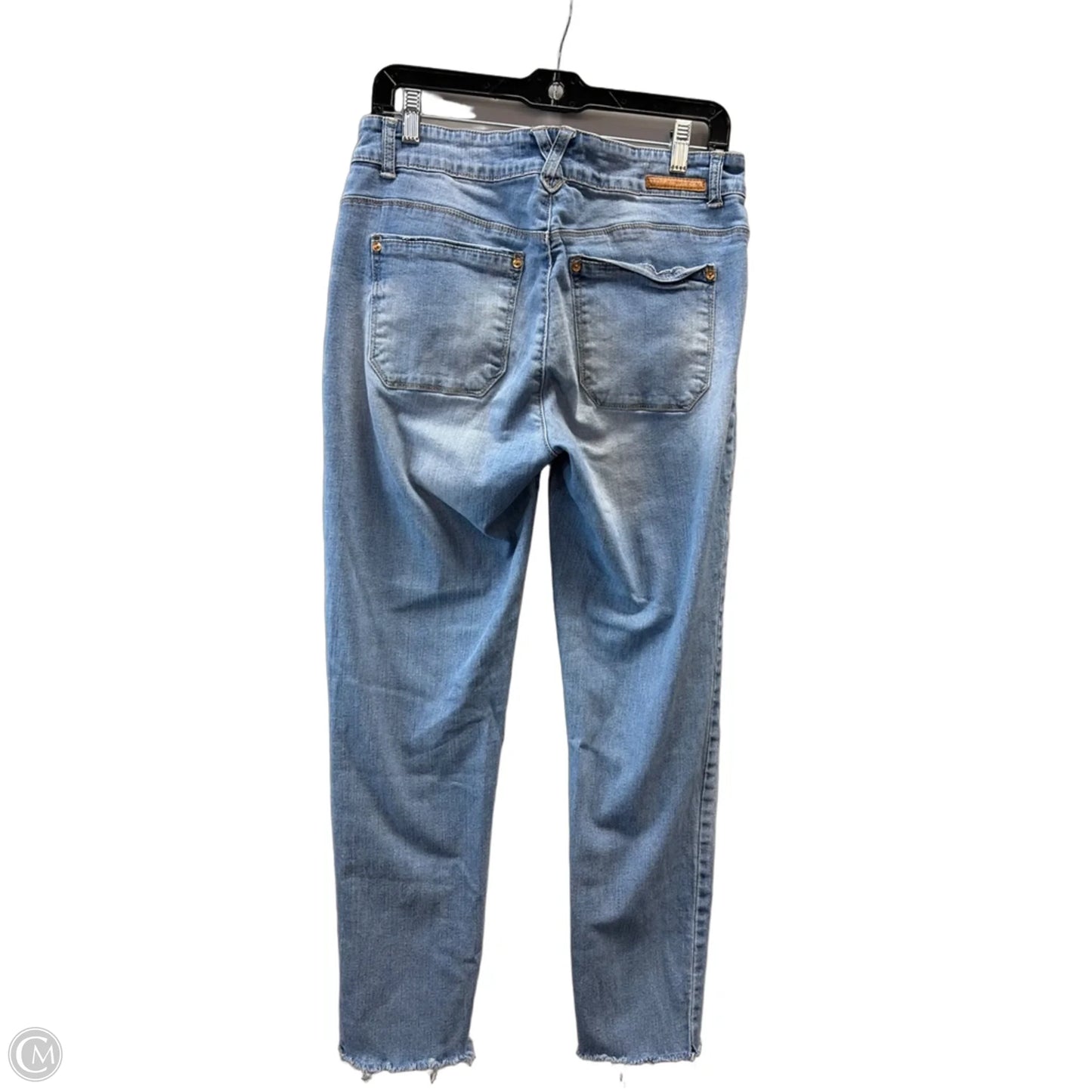 Jeans Skinny By Wit & Wisdom In Blue Denim, Size: 8