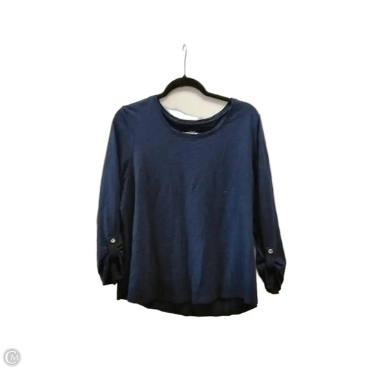Top Long Sleeve By Chicos In Blue, Size: L