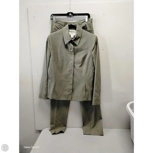 Pants Suit 2pc By Jones Wear In Green, Size: 10
