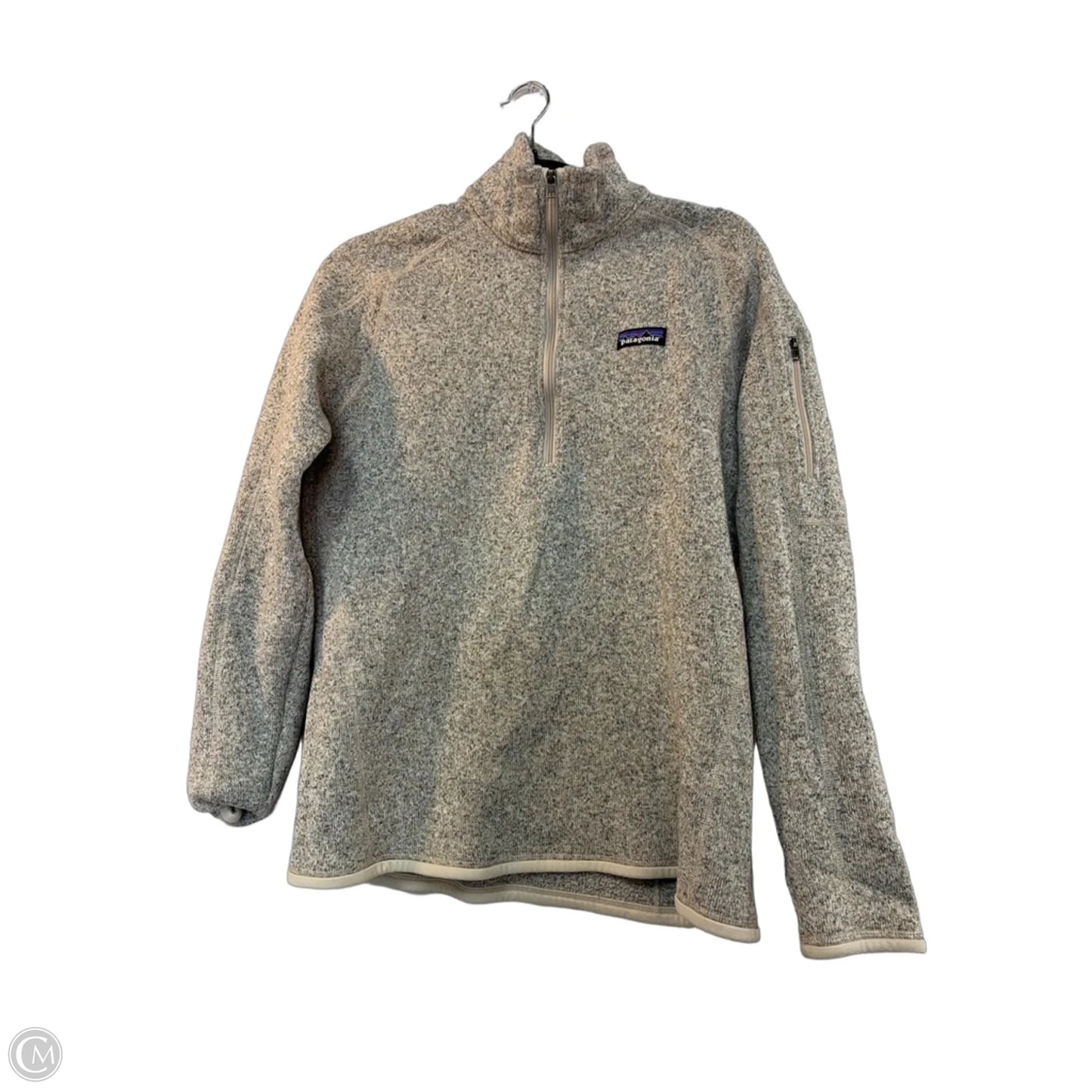 Athletic Sweatshirt Collar By Patagonia In Grey, Size: L