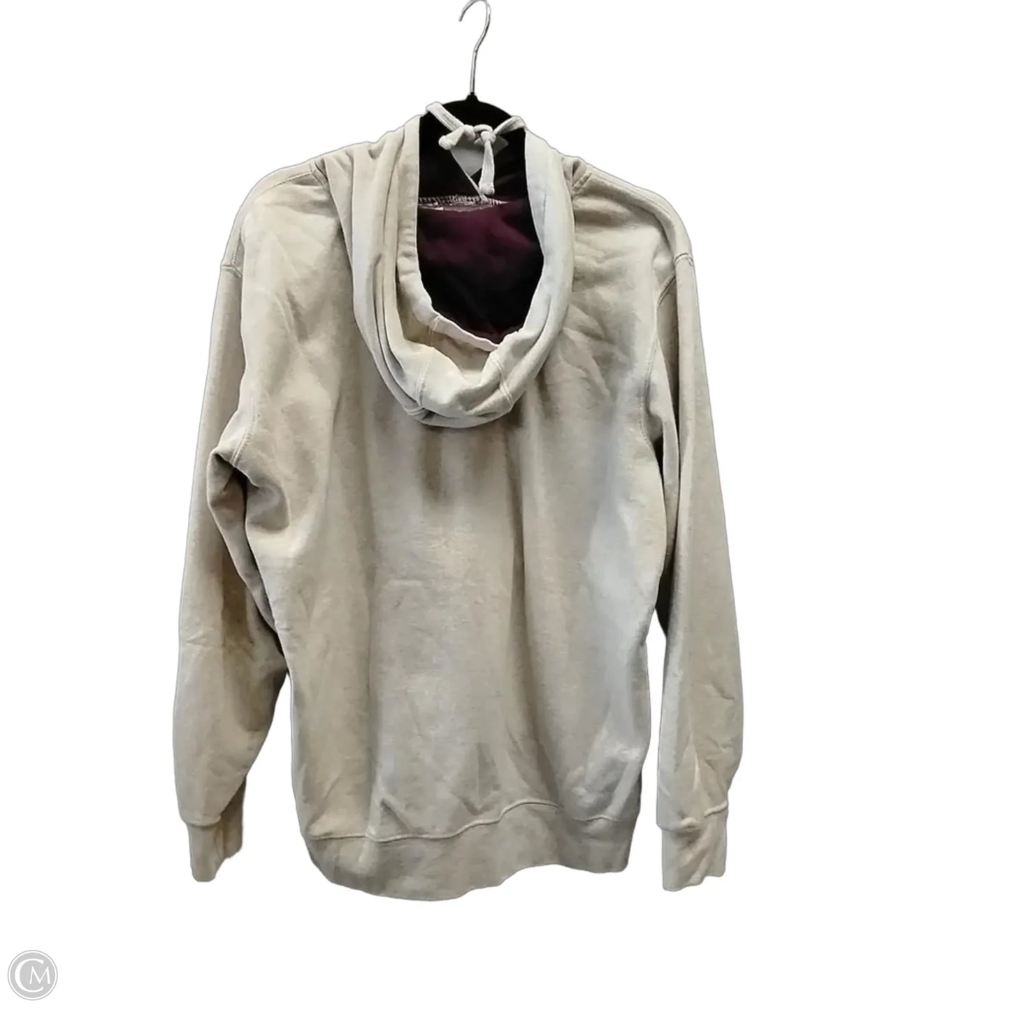 Sweatshirt Hoodie By Ariat In White, Size: L