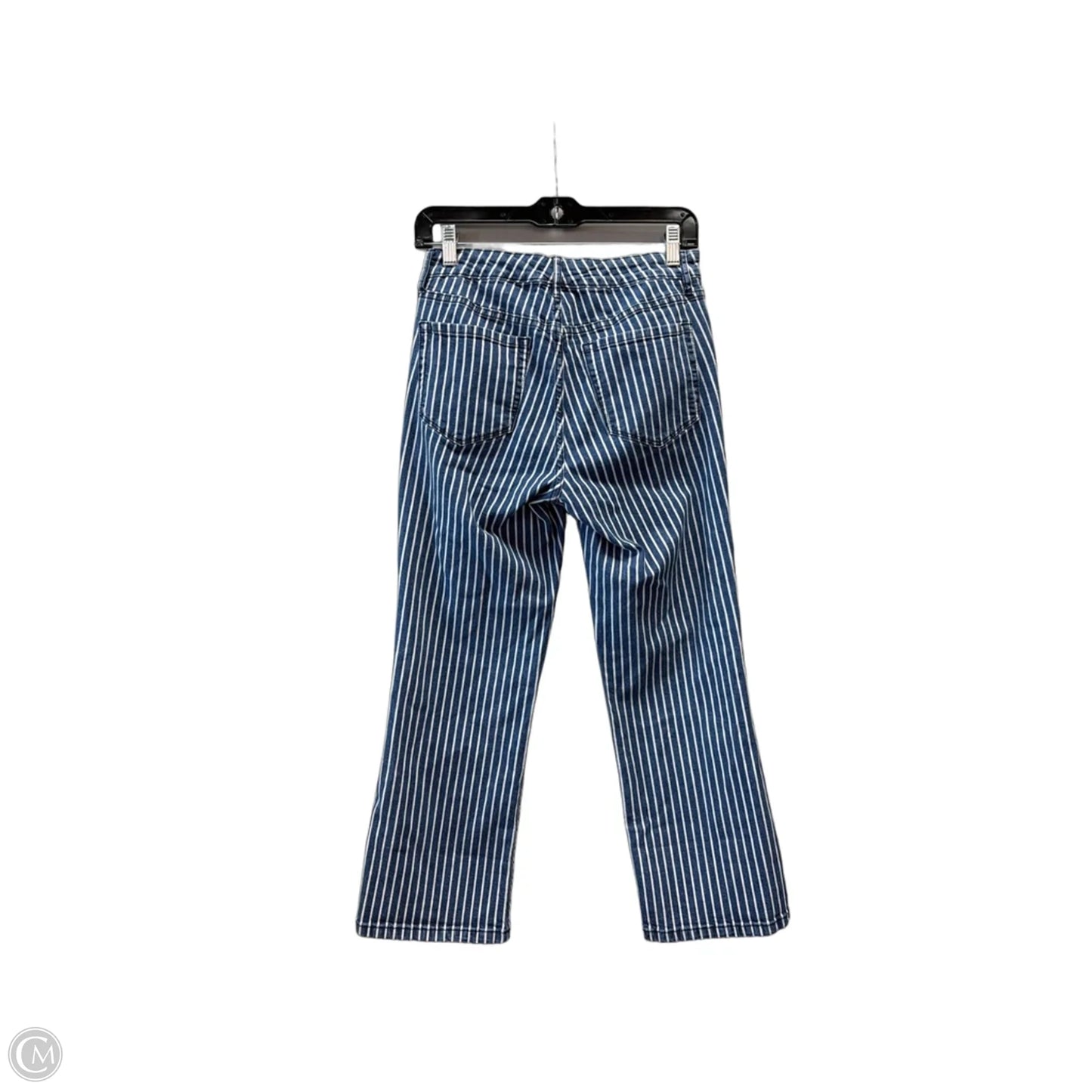 Jeans Skinny By Chaps In Striped Pattern, Size: 8