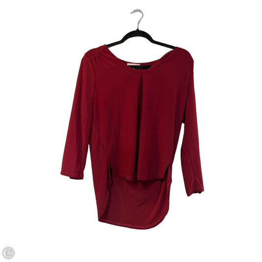 Blouse Long Sleeve By Meraki In Red, Size: M