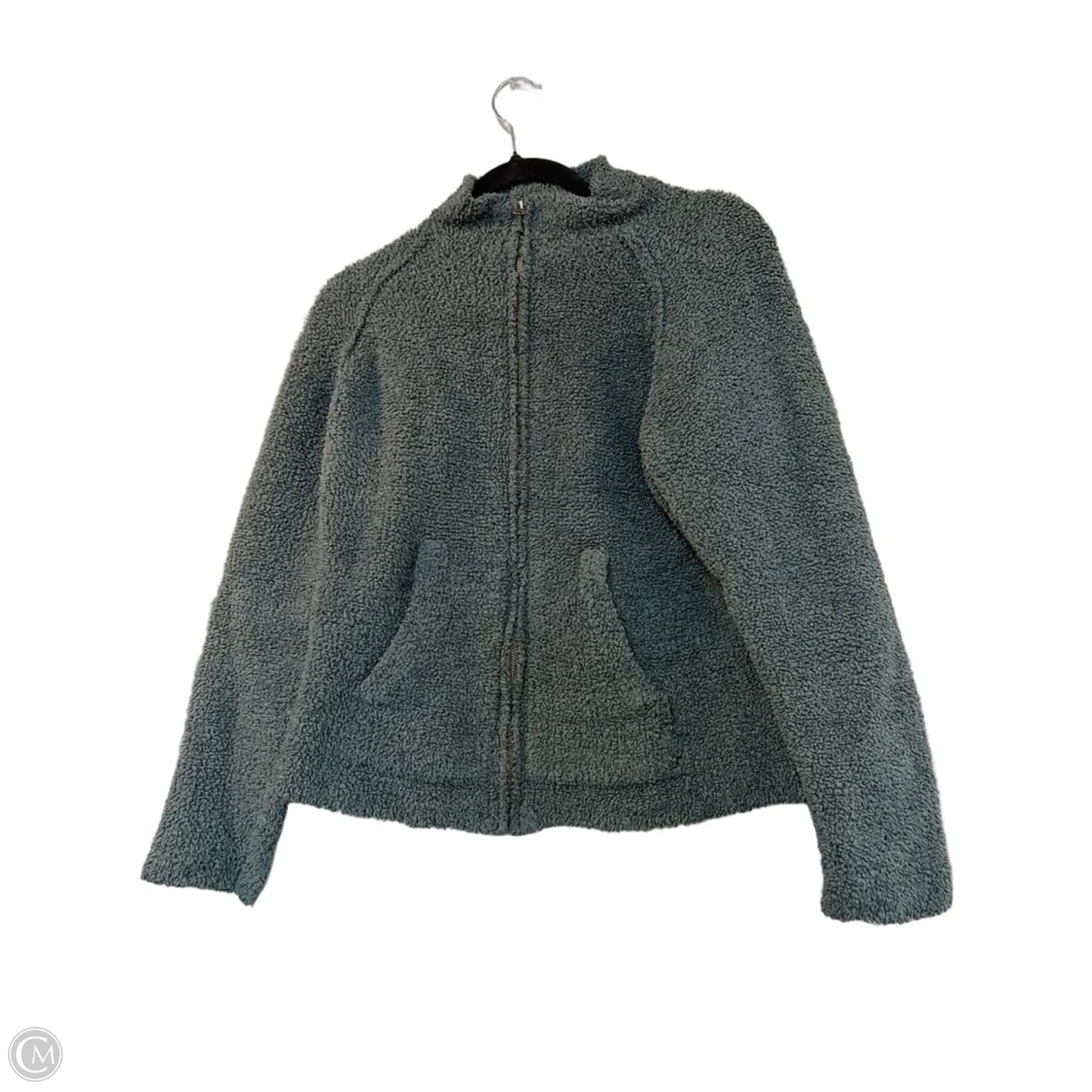 Jacket Fleece By Natural Reflections In Green, Size: M