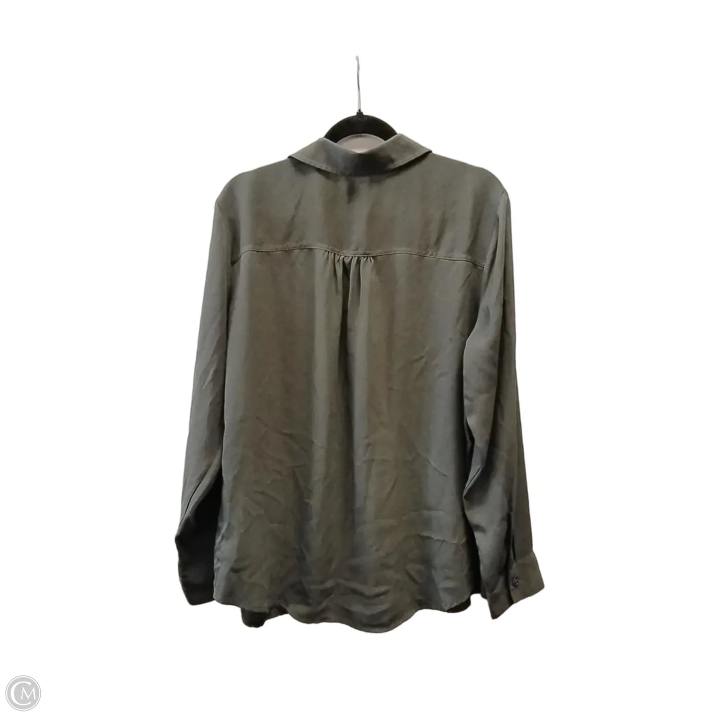 Blouse Long Sleeve By Maurices In Grey, Size: Xl
