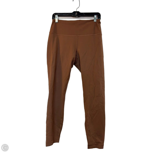Athletic Leggings By Lululemon In Brown, Size: 12