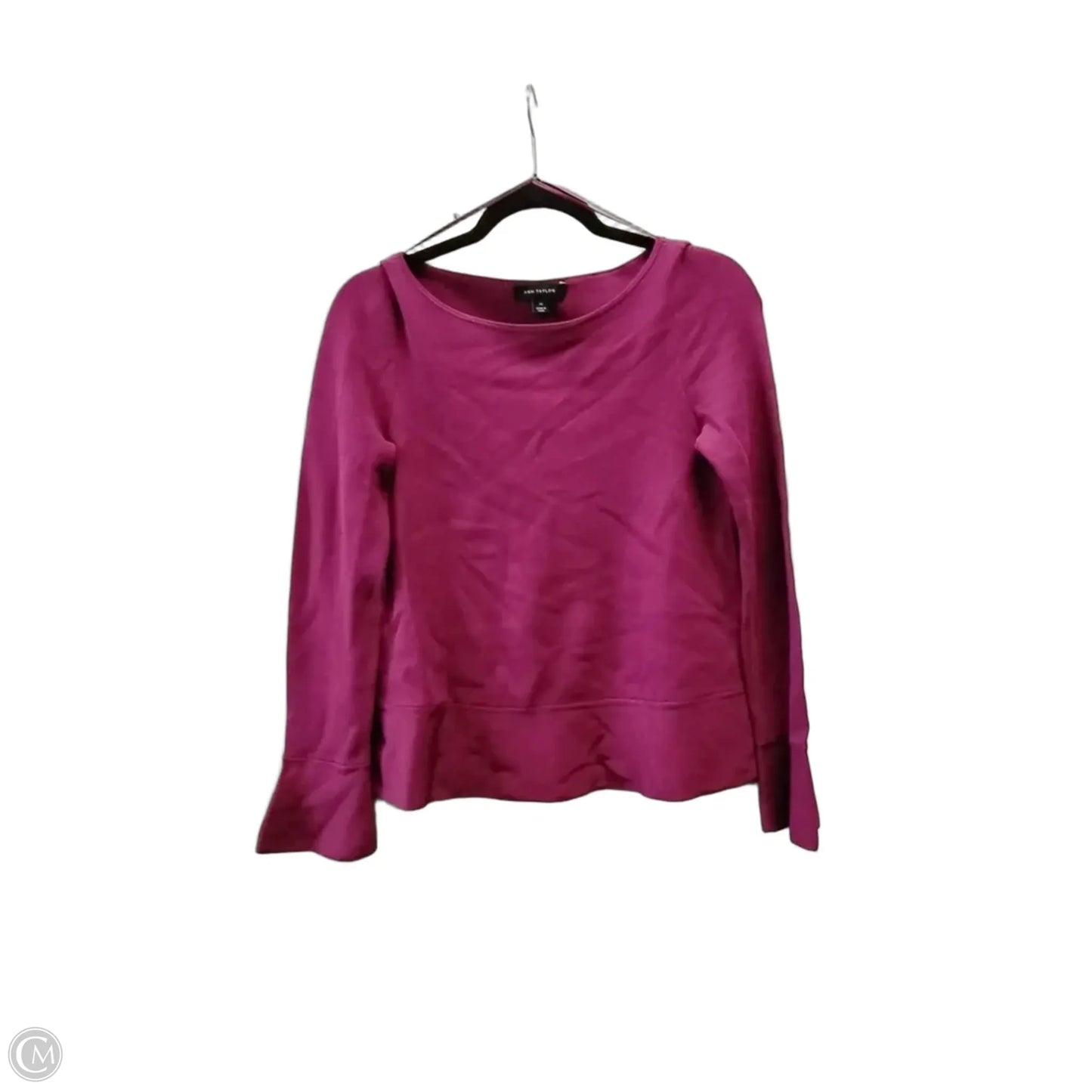 Top Long Sleeve By Ann Taylor In Purple, Size: Xs