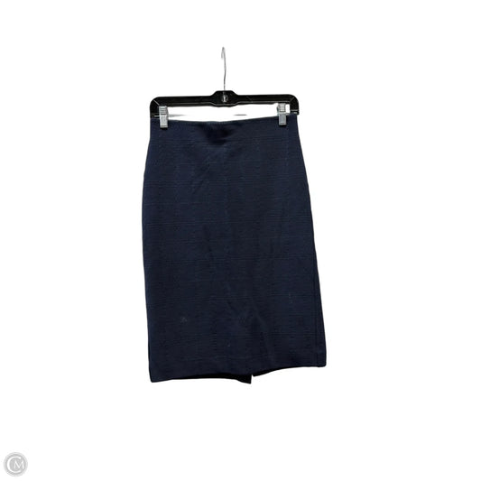 Skirt Midi By Ann Taylor In Blue, Size: Xs