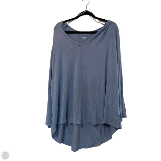 Top Long Sleeve By Wonderly In Blue, Size: 2x