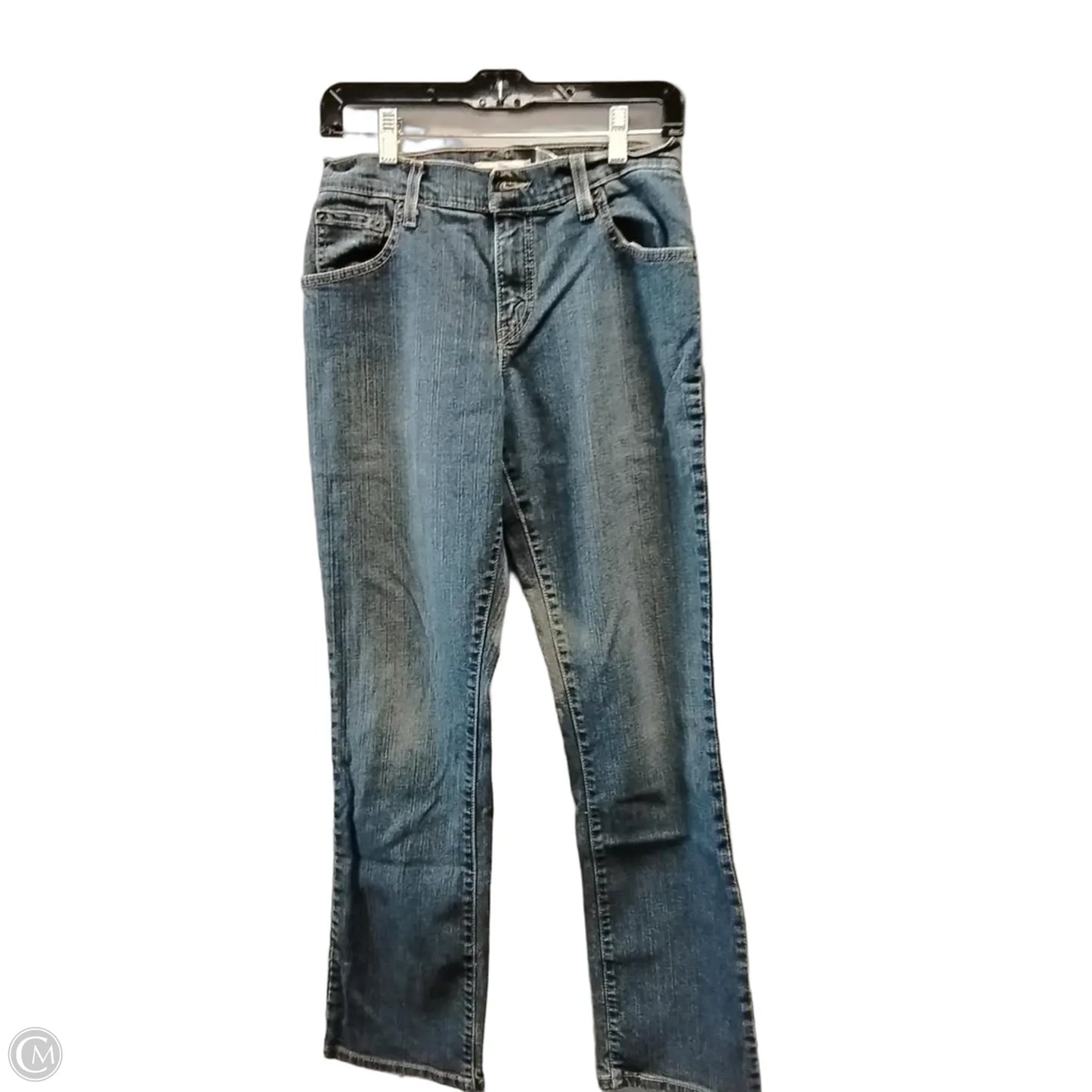 Jeans Straight By Levis In Blue Denim, Size: 4