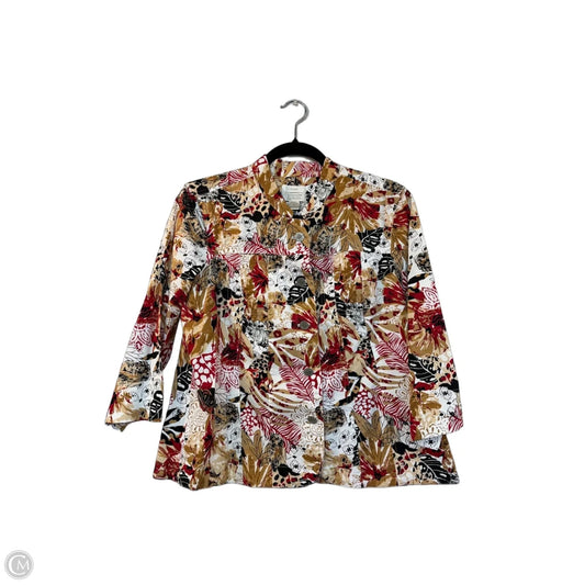 Jacket Other By Christopher And Banks In Floral Print, Size: L