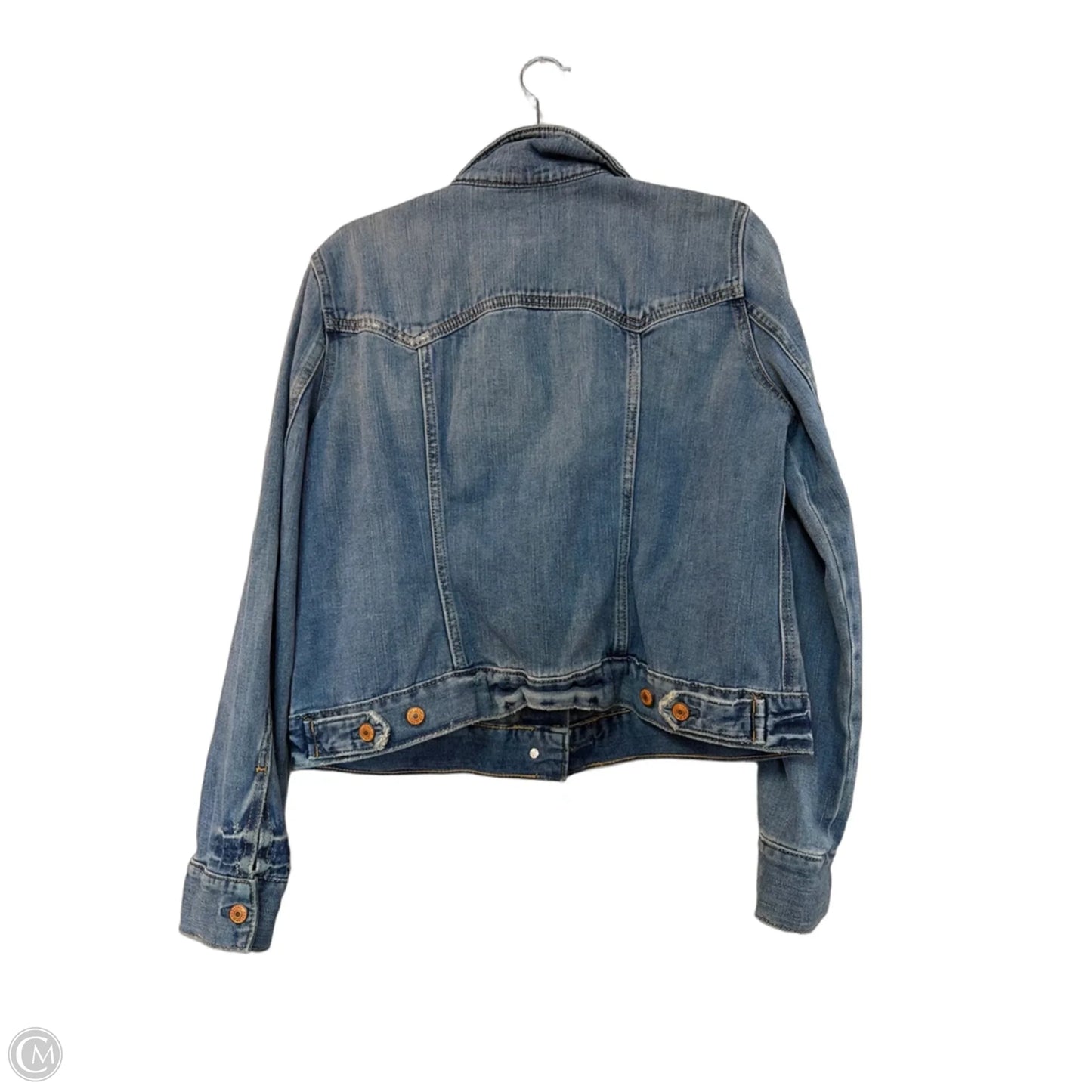 Jacket Denim By Gap In Blue Denim, Size: L
