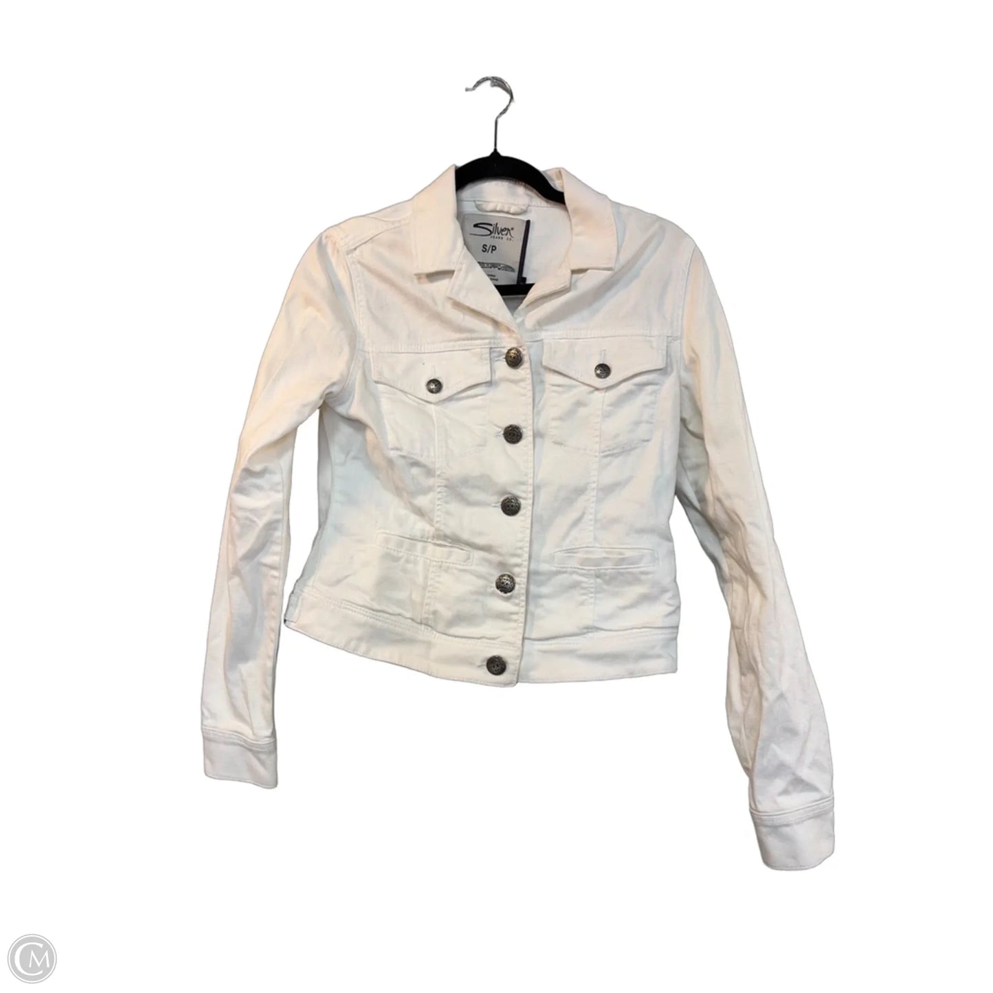 Jacket Denim By Silver In White, Size: S